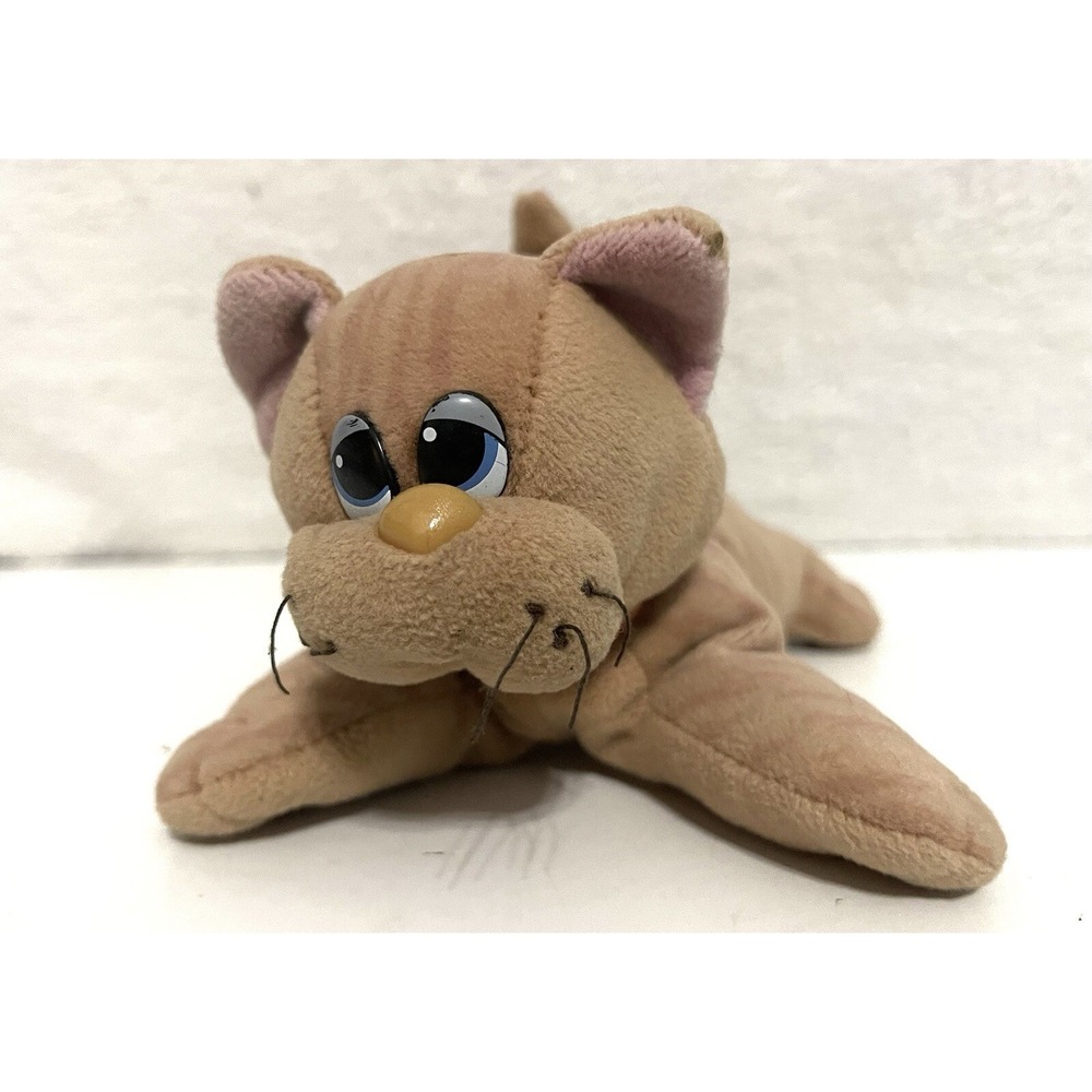 Vintage 80s Tonka 6" Stuffed Plush Pound Puppies Purries Kitty Cat Tabby